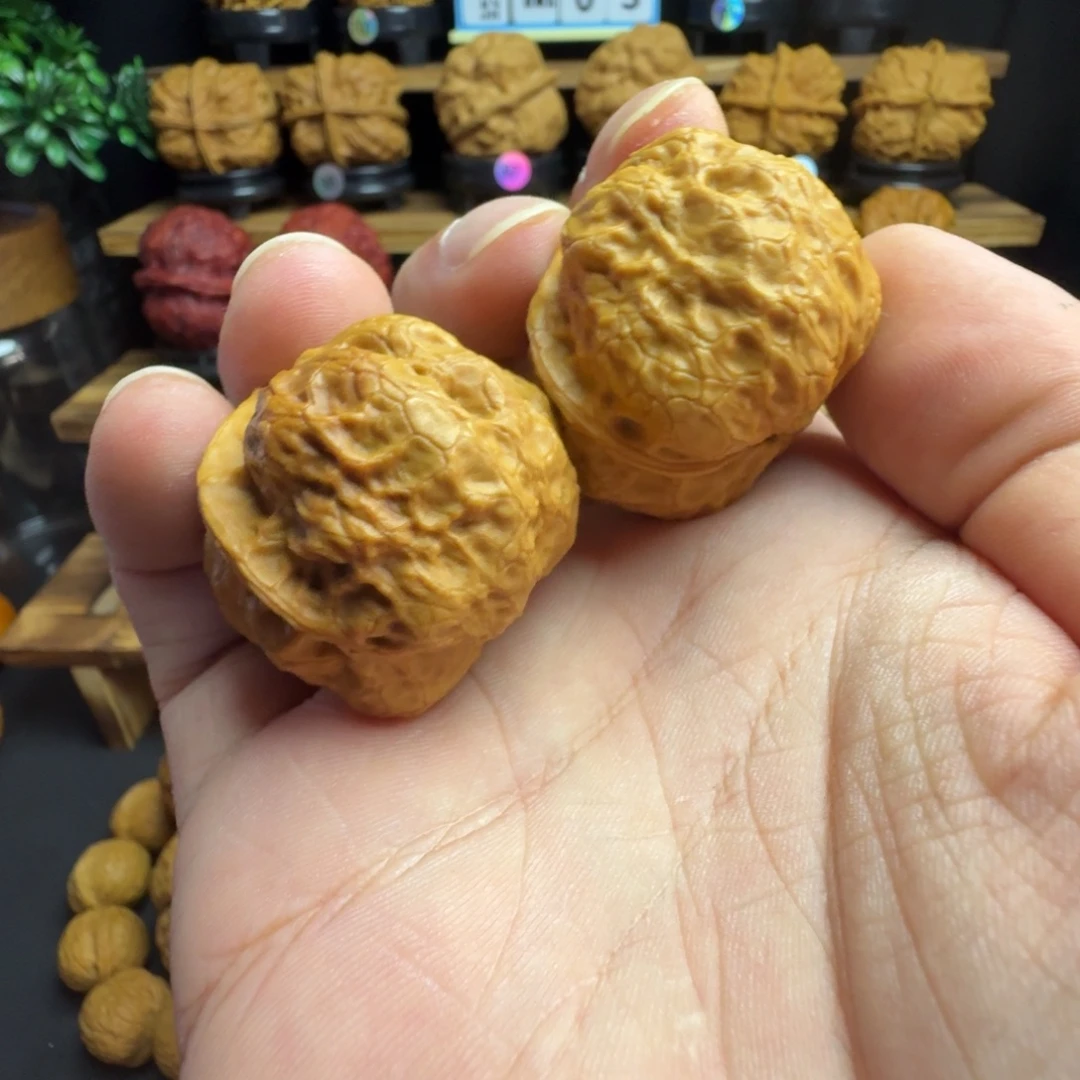 文玩核桃把件3号蟒纹蟾38尺