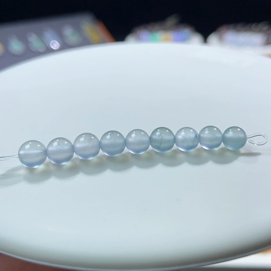翡翠未镶嵌颈饰高冰小珠卡5+多样性发其一