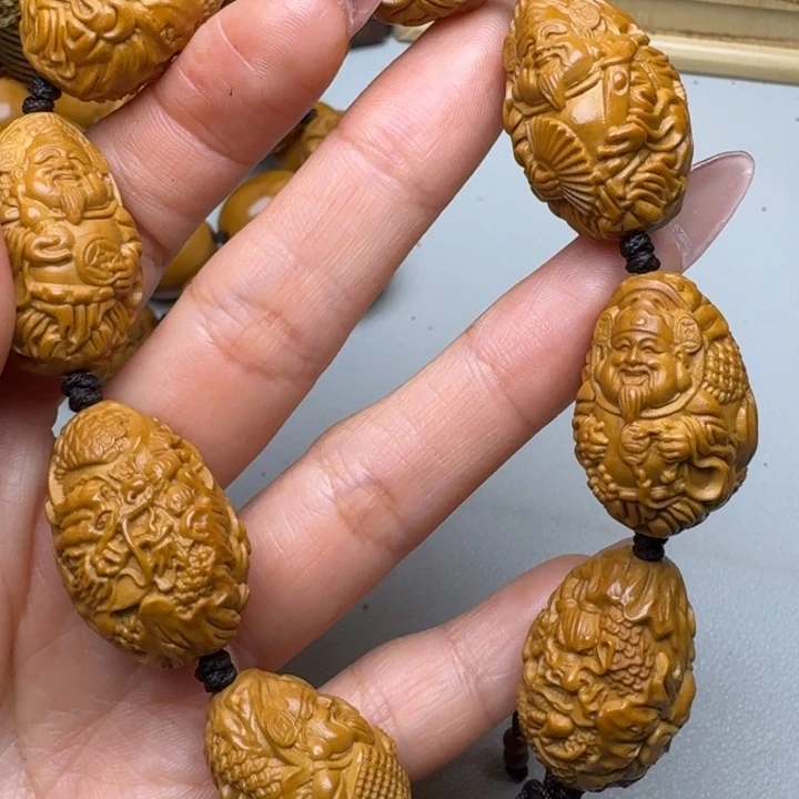 橄榄核手串/手链九龙财神