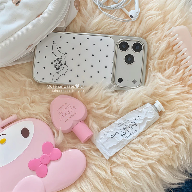 新款韩国星星兔子手机壳适用苹果17pro小米15/14华为13荣耀400pro