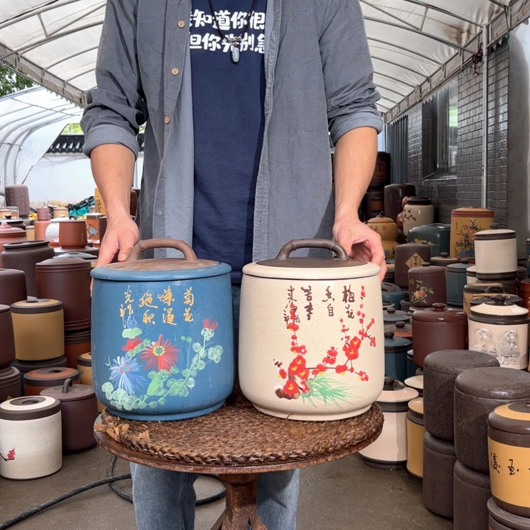 紫砂茶叶罐8 饼茶叶罐