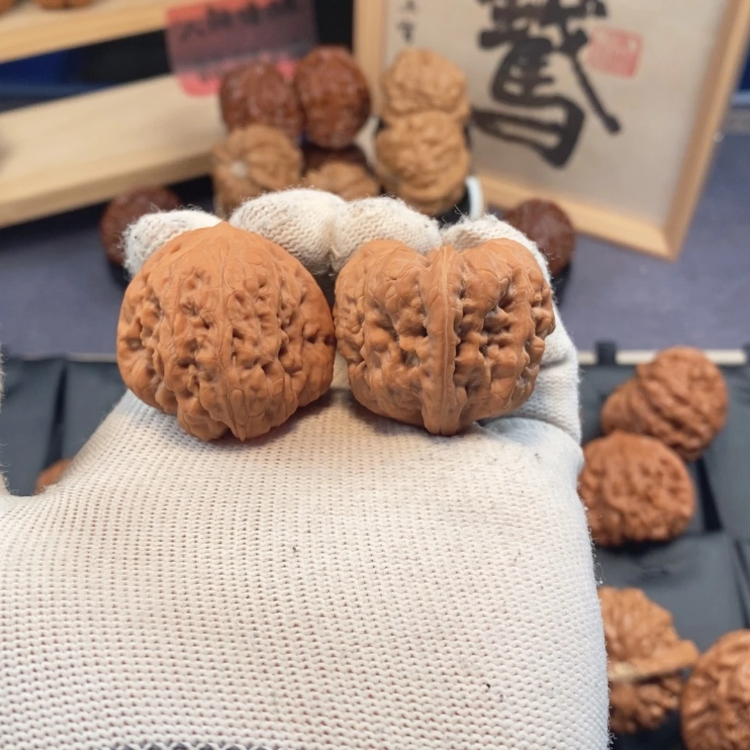 把件文玩核桃走红快速系列37尺平谷凹底A371