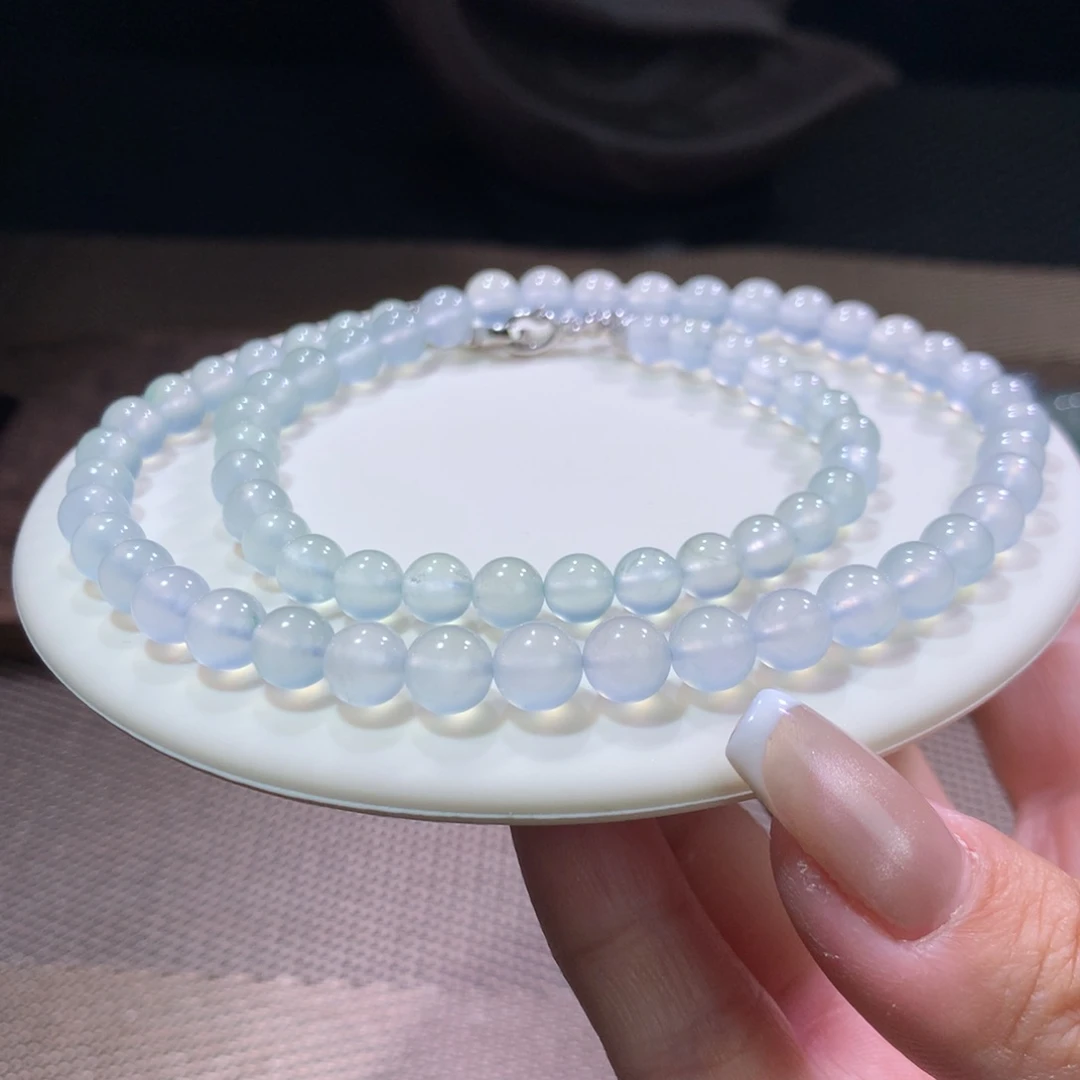 翡翠项链未镶嵌幂幂同款