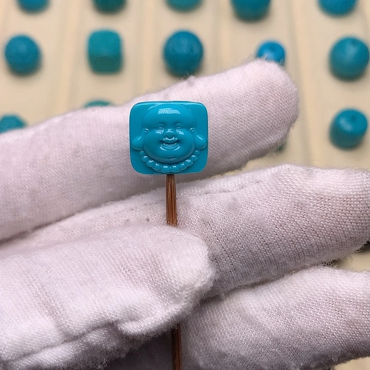 绿松石未镶嵌绿松石弥勒12.5