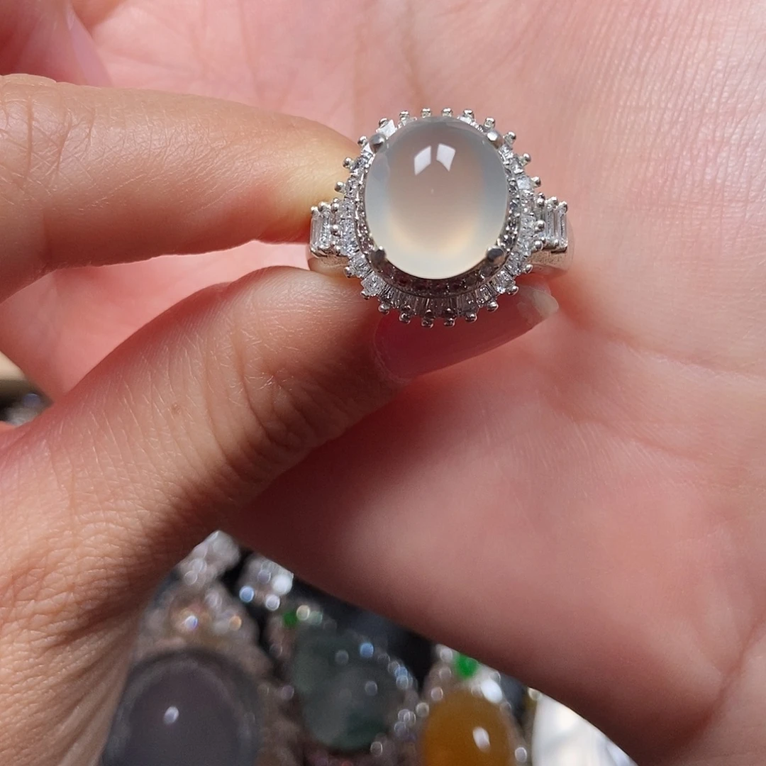 大***嘟翡翠未镶嵌戒指翡翠戒指