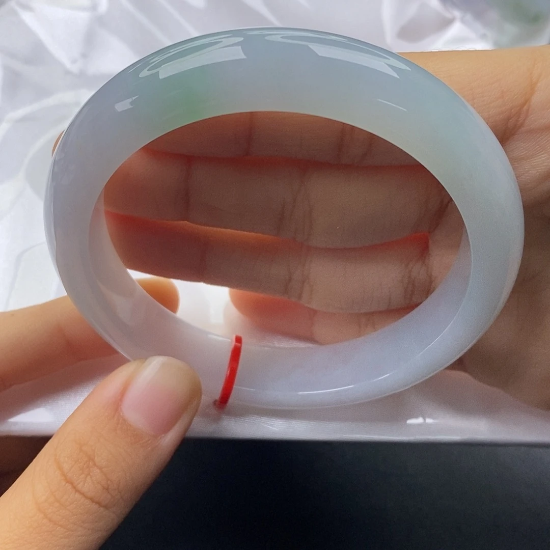 翡翠未镶嵌手镯61正圈