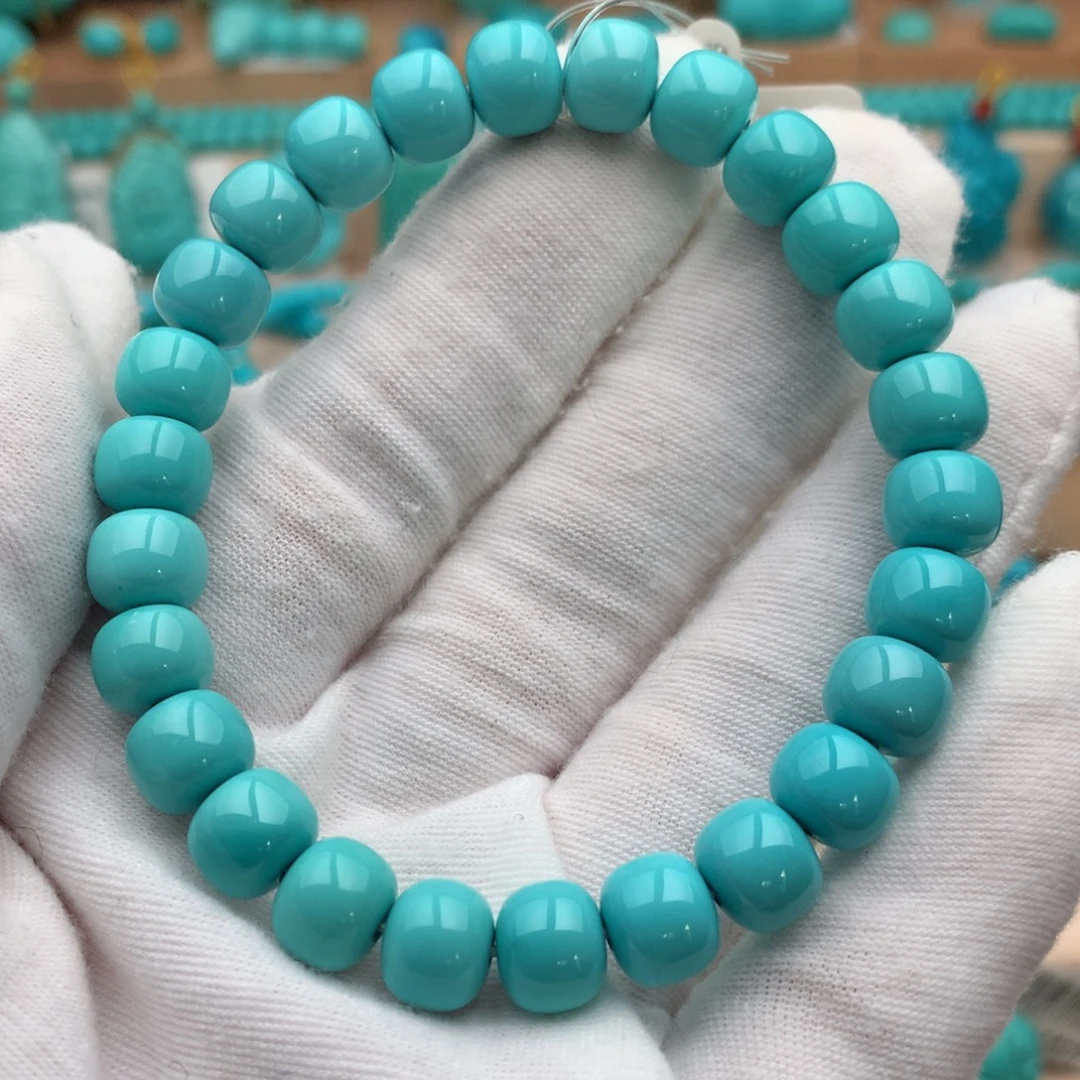 绿松石未镶嵌珠宝奇石8.5mm