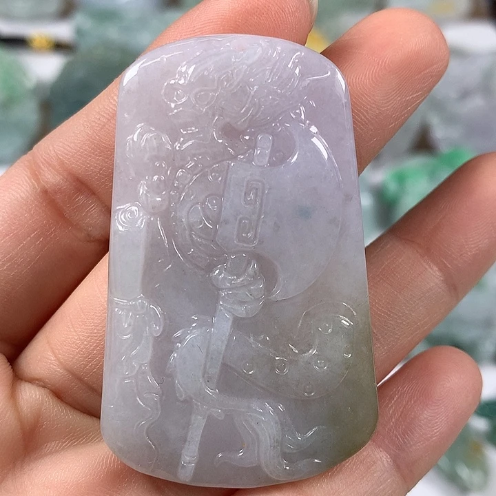 翡翠未镶嵌颈饰龙牌福利