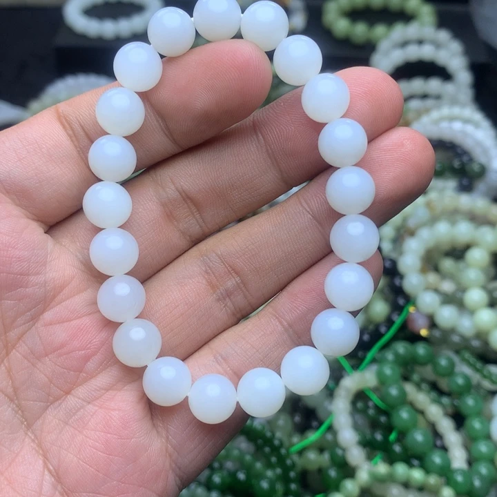 和田玉未镶嵌手串