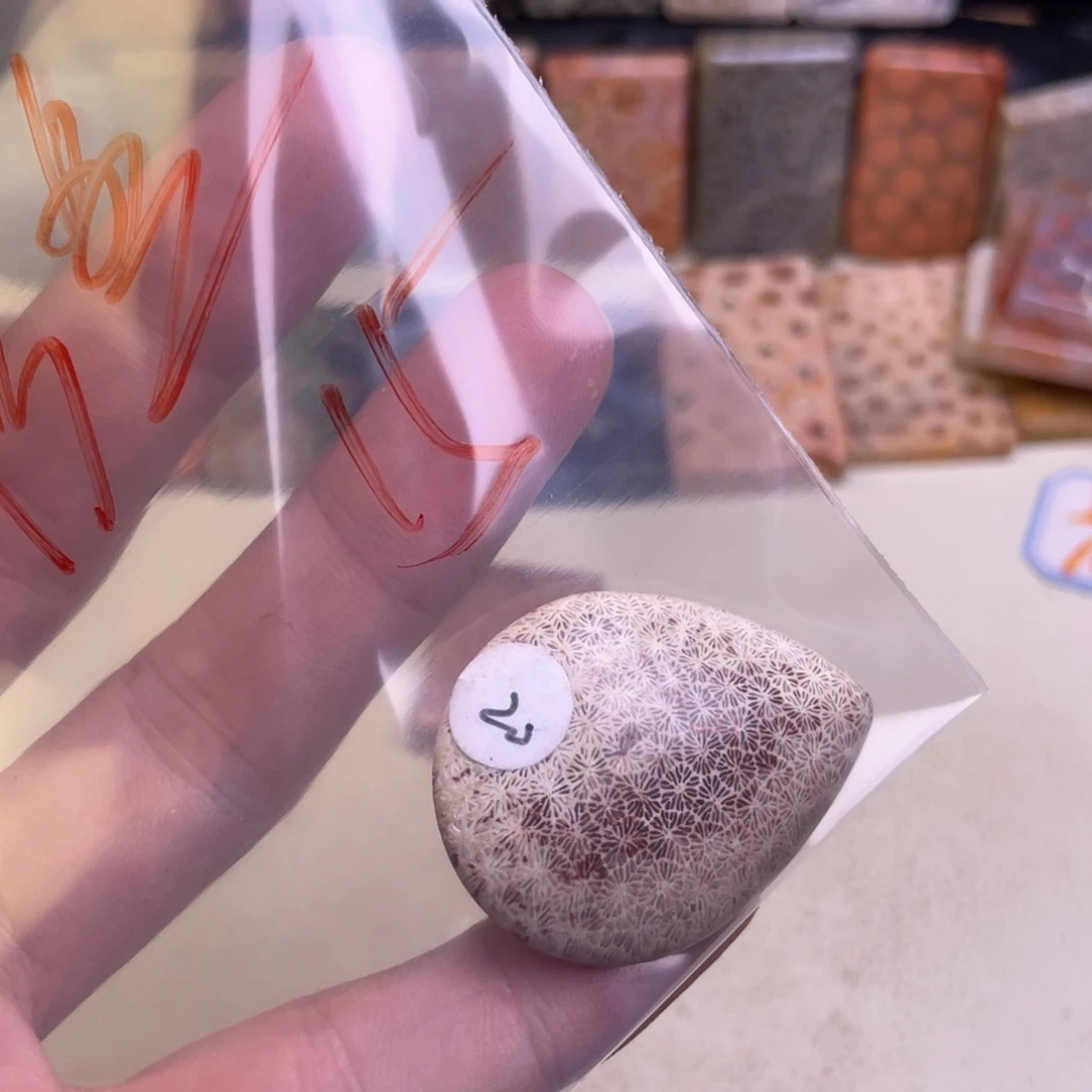 彩***鱼合金吊坠硅化玉精品8