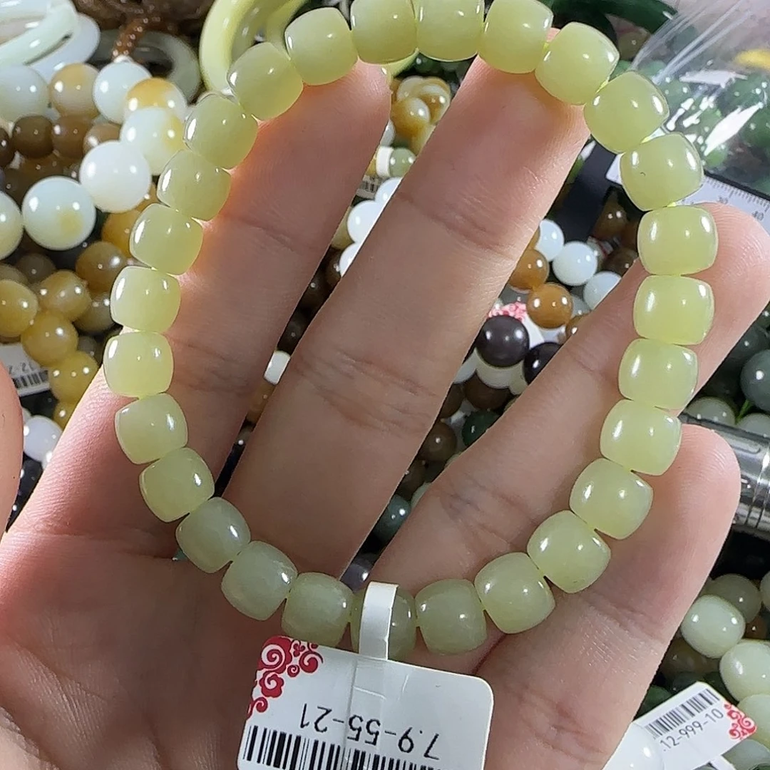 和田玉未镶嵌手链85