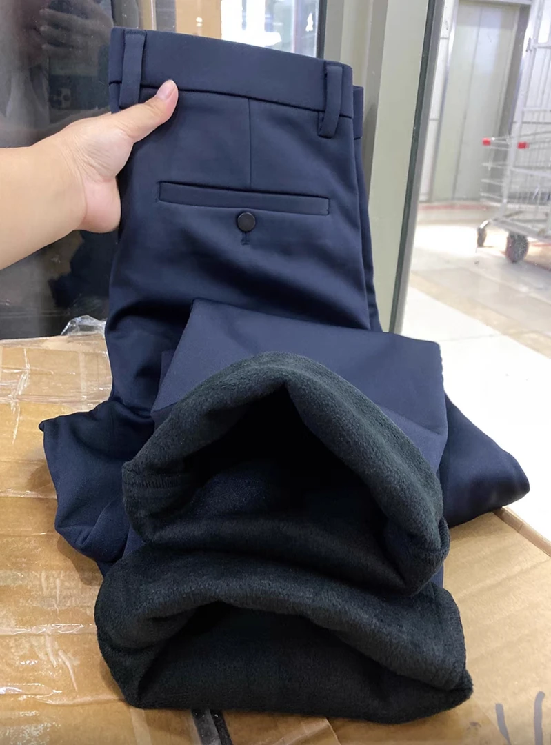 休闲西装裤男士新款高腰加绒显瘦垂感直筒长裤潮流DP033
