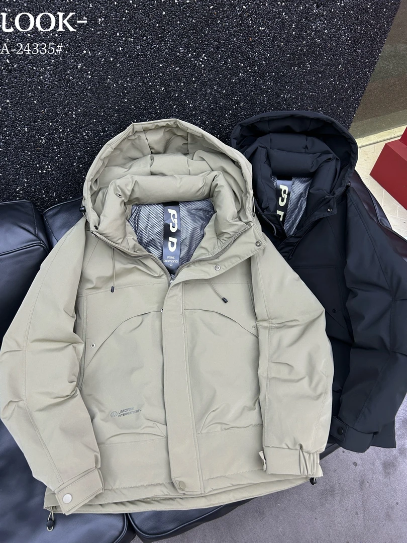 ORB系列高充冬季加厚情侣简约保暖连帽冲锋衣防寒服外套A-24335