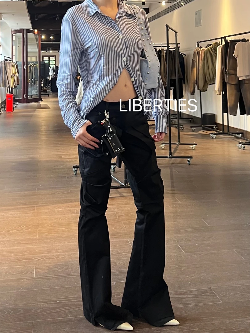 【LIBERTIES】OPEN YY2025新品蓝色条纹衬衫