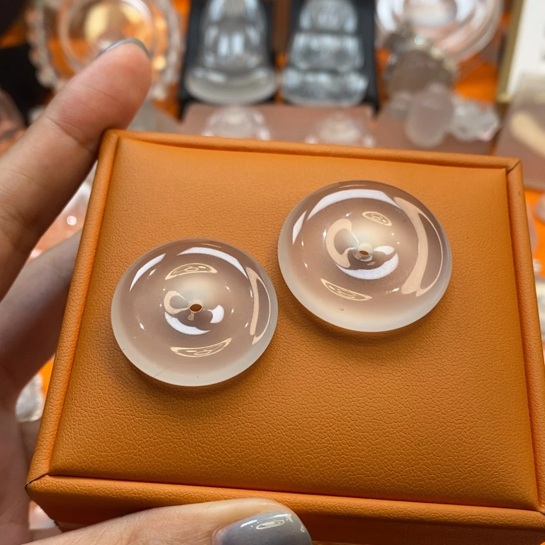 石英质玉平安扣未镶嵌