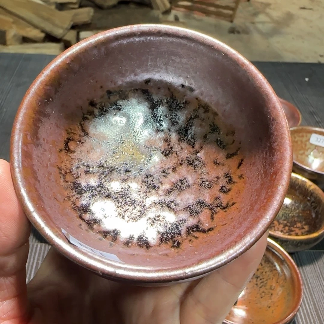 柴烧建盏茶盏茶杯118