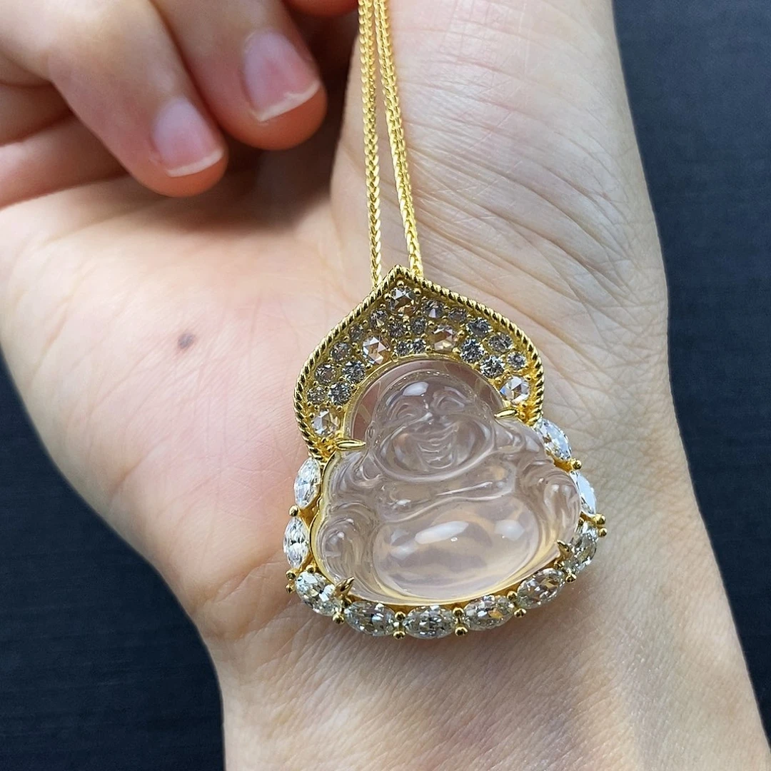 水晶银S925镶嵌颈饰项链