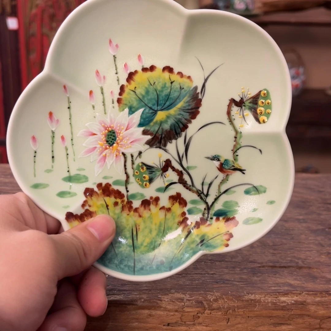 柴烧手工手绘陶瓷