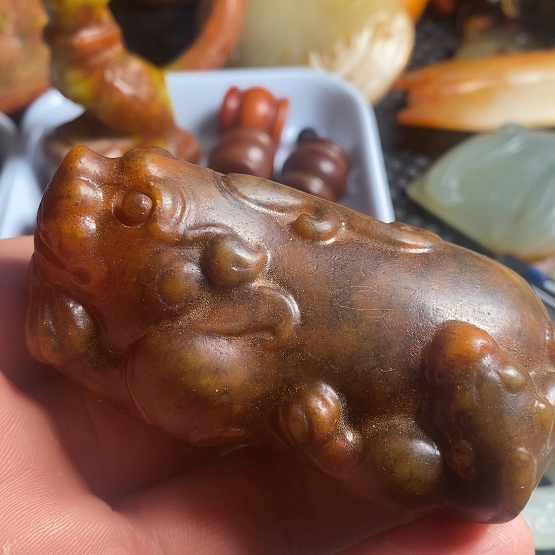 蛇纹石玉合金颈饰