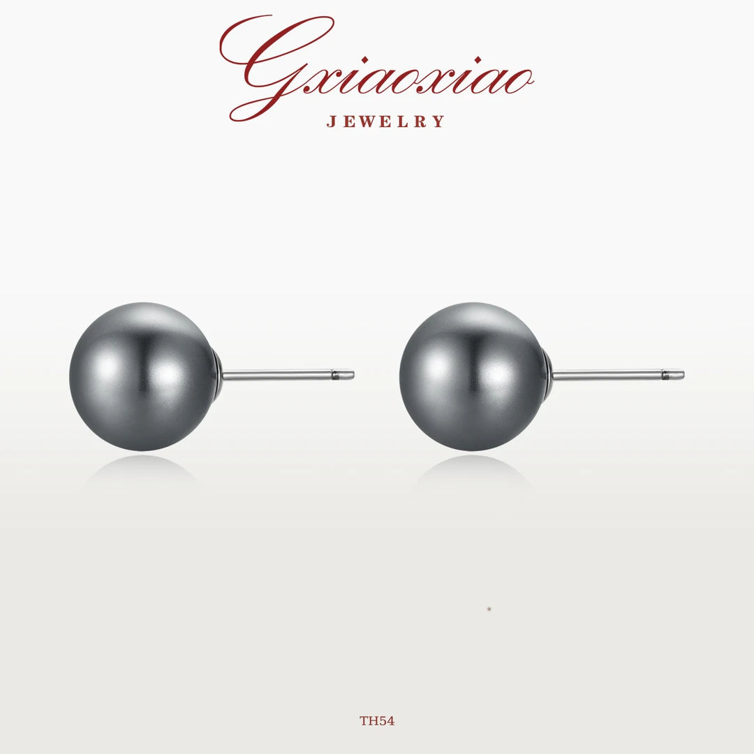 铜合金耳饰 时尚气质高级简约百搭拉丝圆形耳环 th54