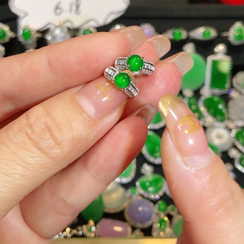 【闪购商品】翡翠未镶嵌耳饰天然翡翠