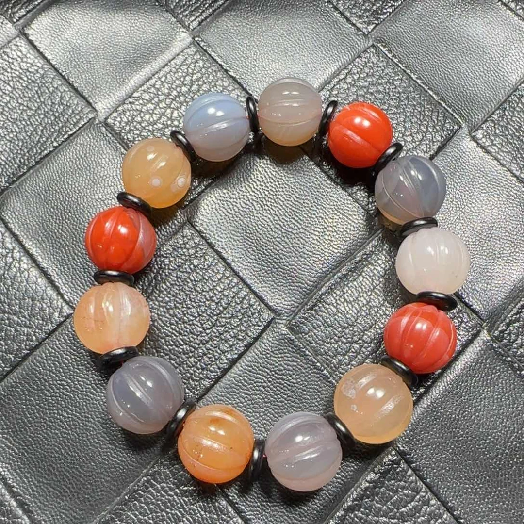 南红玛瑙未镶嵌手串13mm+