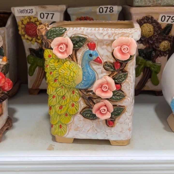 紫砂花盆粗陶材质多肉花盆