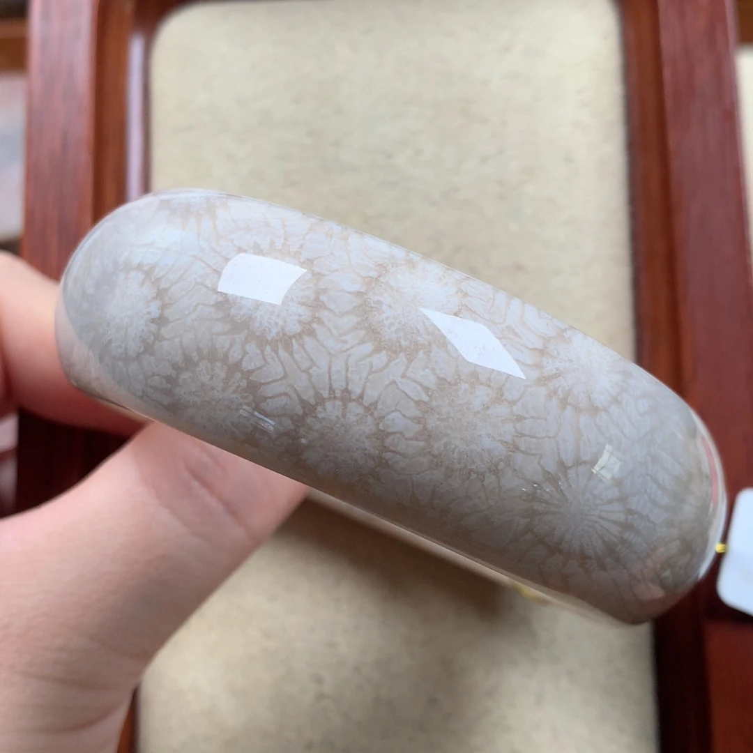 未镶嵌白大花56.9圈5000/个。01硅化珊瑚（珊瑚玉）