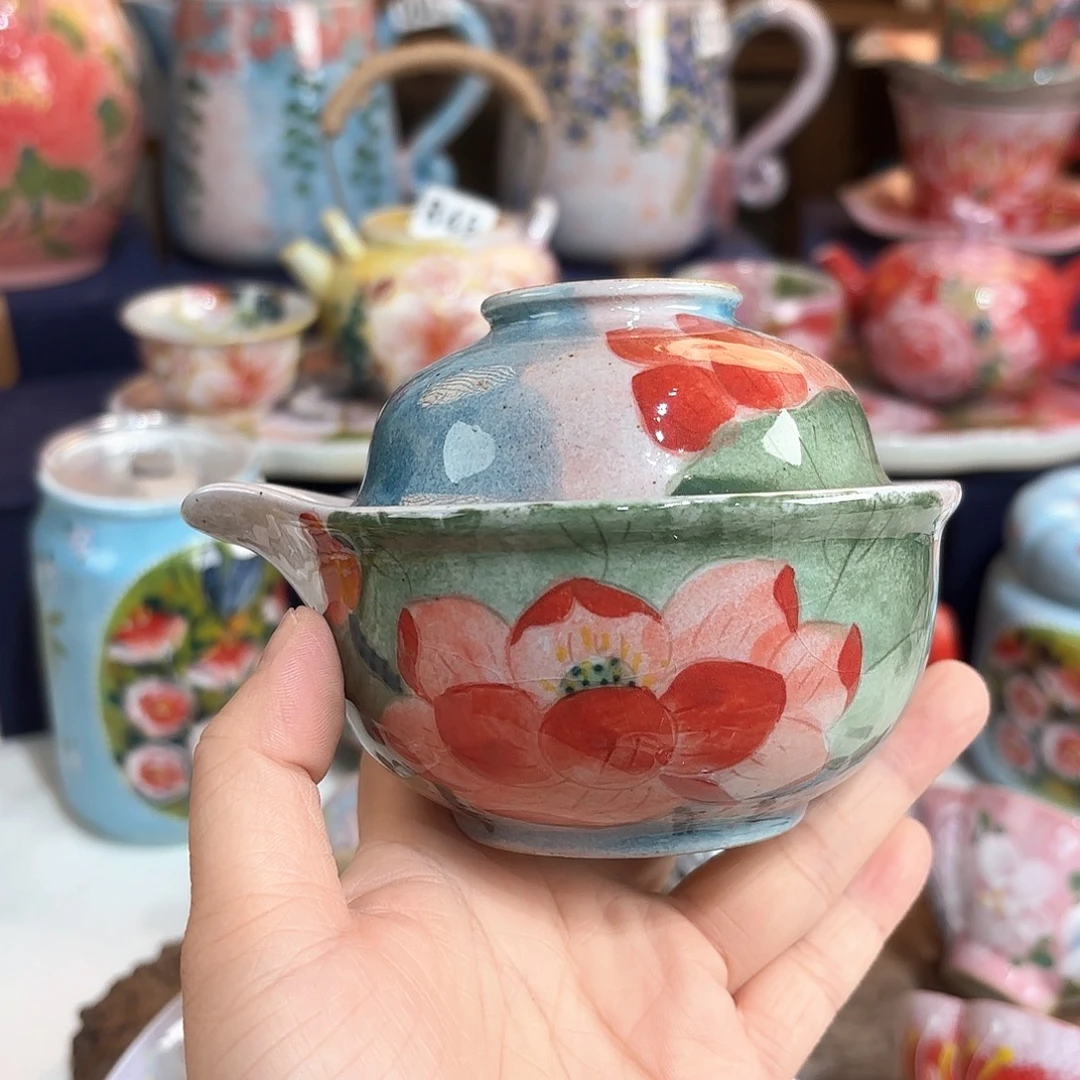 景德镇手绘高温釉下彩陶瓷茶具