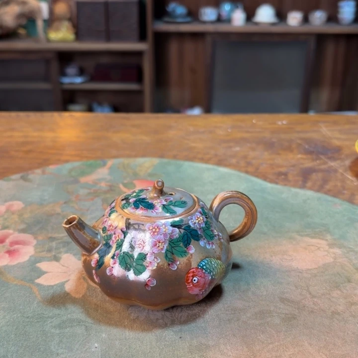 柴烧纯手工手绘陶瓷