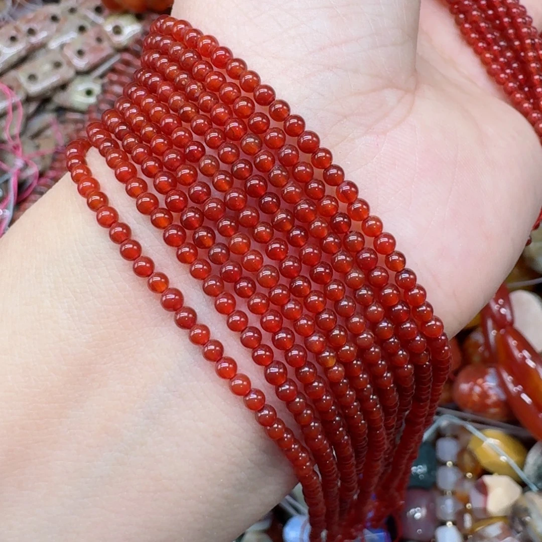 玛瑙/玉髓合金珠宝半成品2红玛瑙一条