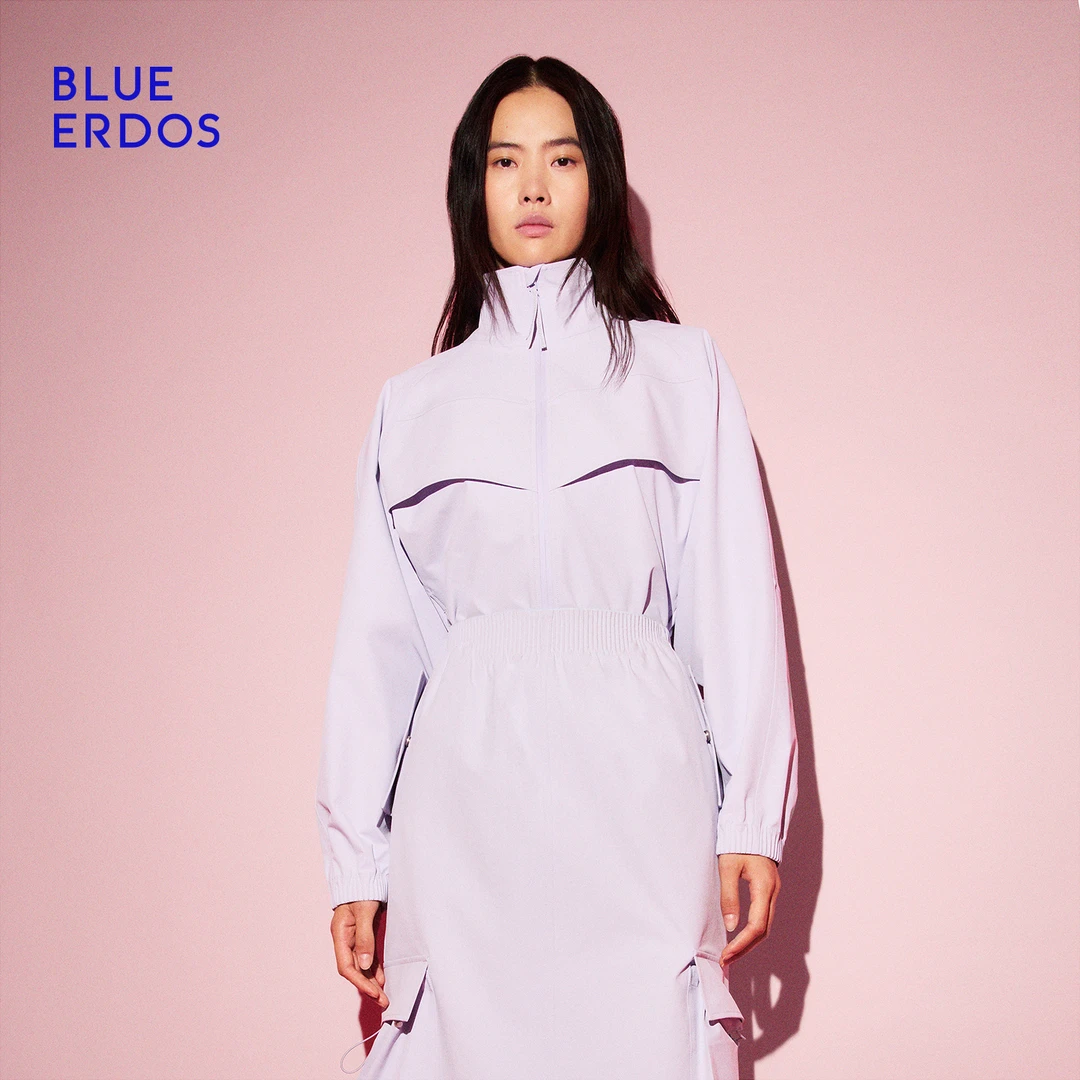 BLUE ERDOS 2025早秋新品工装风设计感百搭立领拉链外套B556J0002