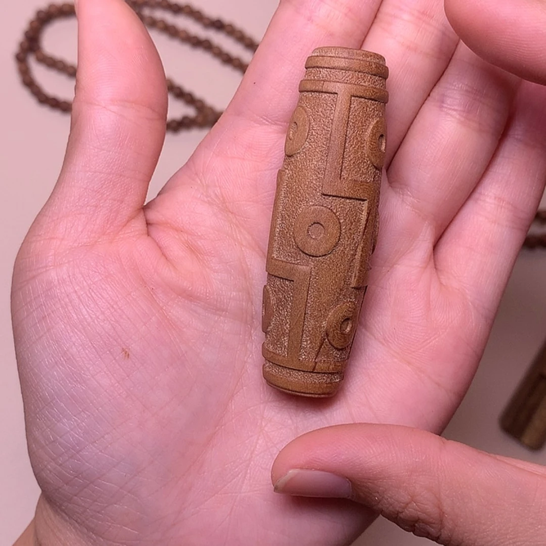【闪购商品】檀香木无事牌檀香天珠