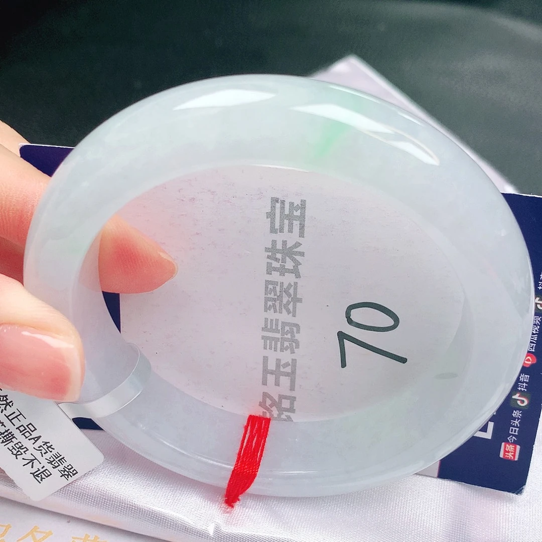 翡翠未镶嵌手镯缅甸天然a货翡翠手镯