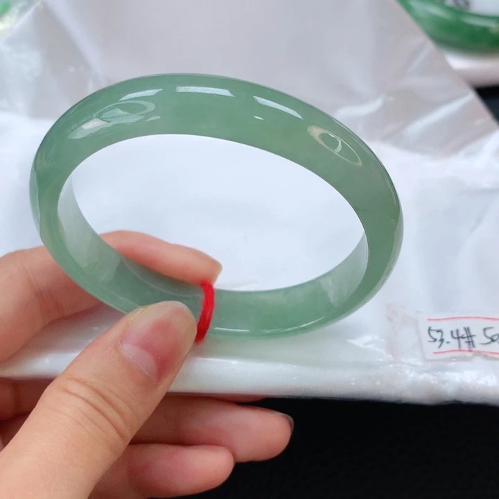 翡翠手镯未镶嵌贵妃翡翠手镯53.4