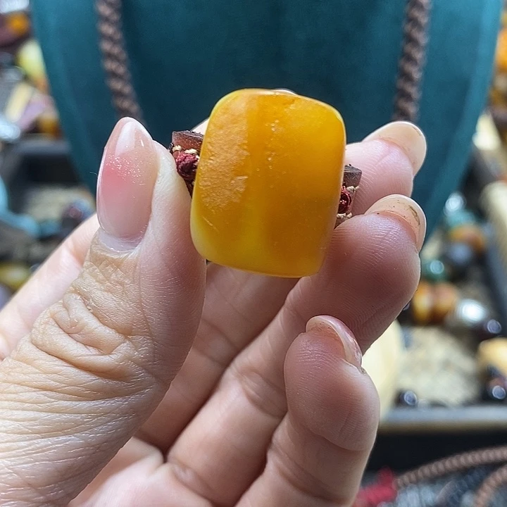 蜜蜡未镶嵌戒指戒指