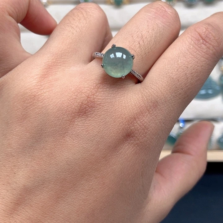 翡翠未镶嵌戒指戒指