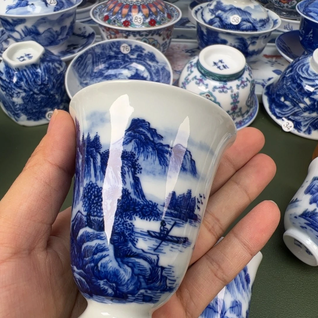 景德镇纯手工纯手绘茶具木木96