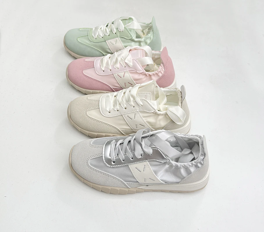 板鞋女2025新款夏季百搭复古德训鞋舒适透气厚底休闲运动鞋女