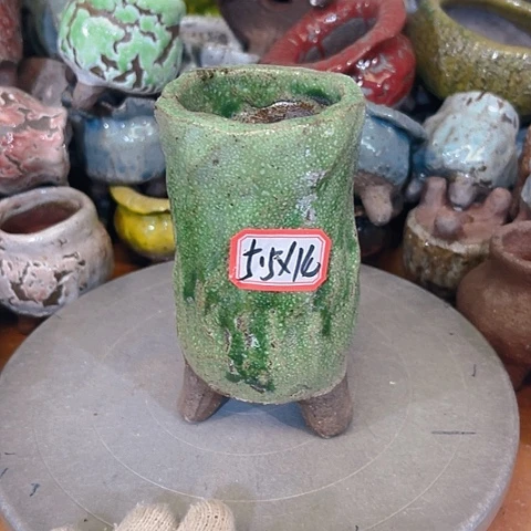 粗陶花盆手工花盆制作就这样