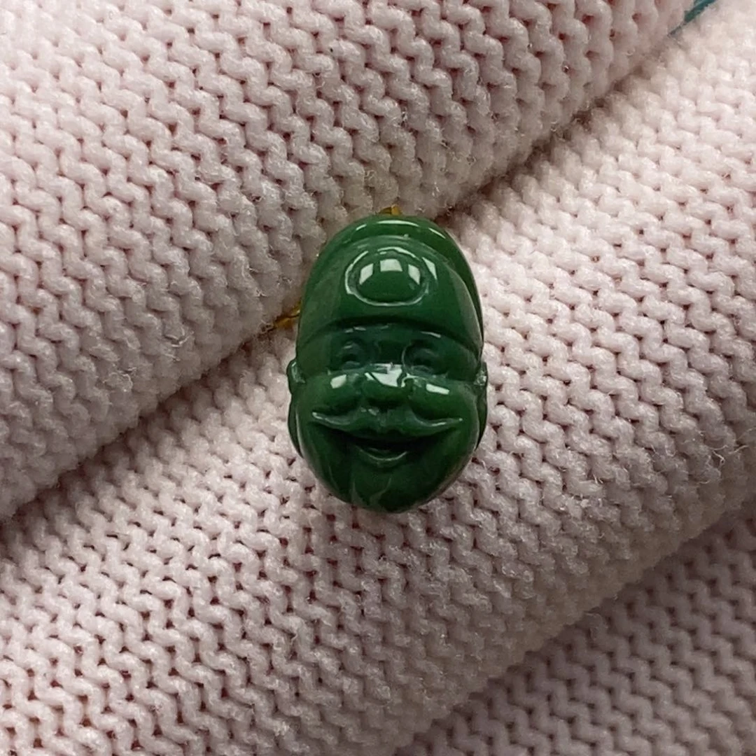 绿松石未镶嵌财神A936