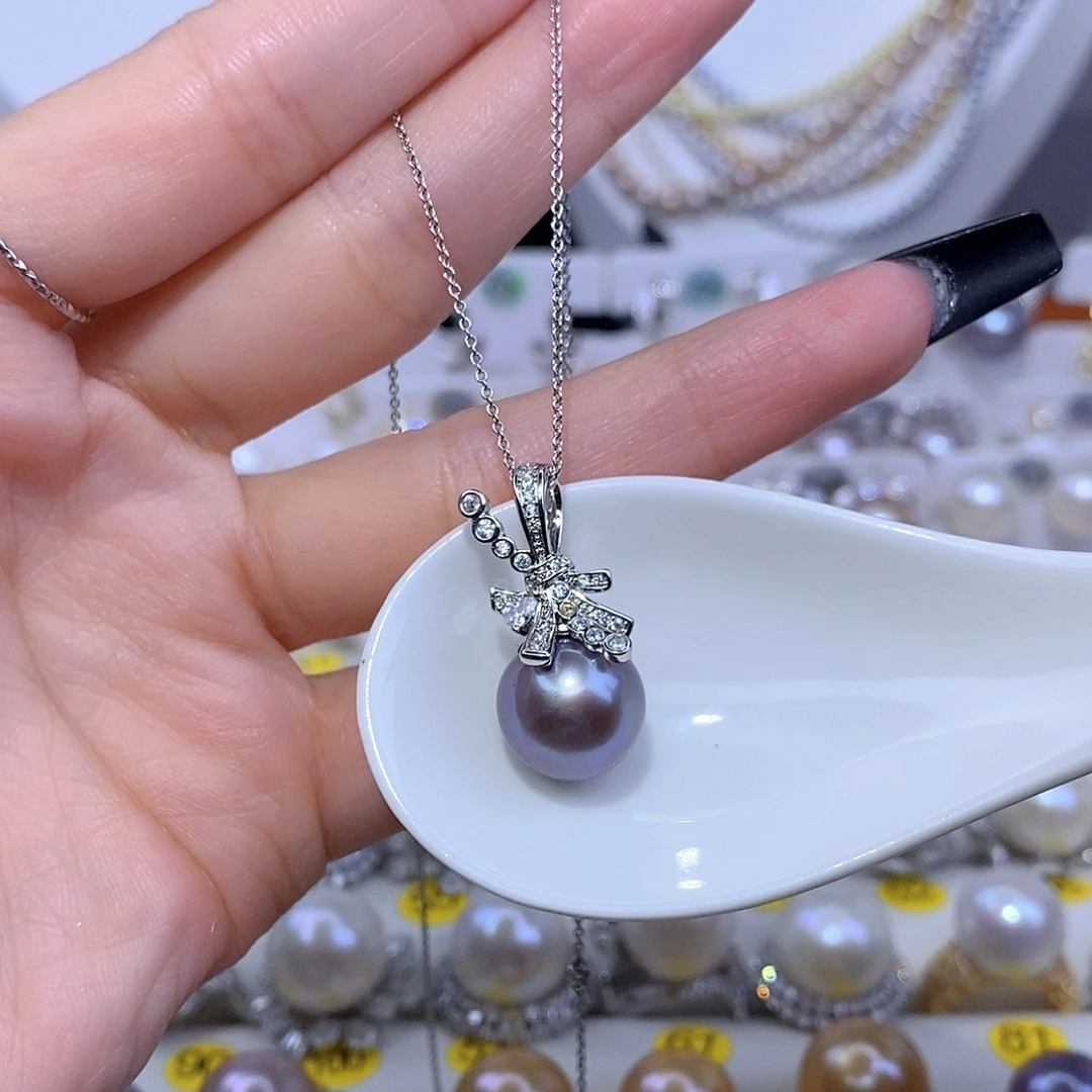 颈饰合金淡水珍珠F