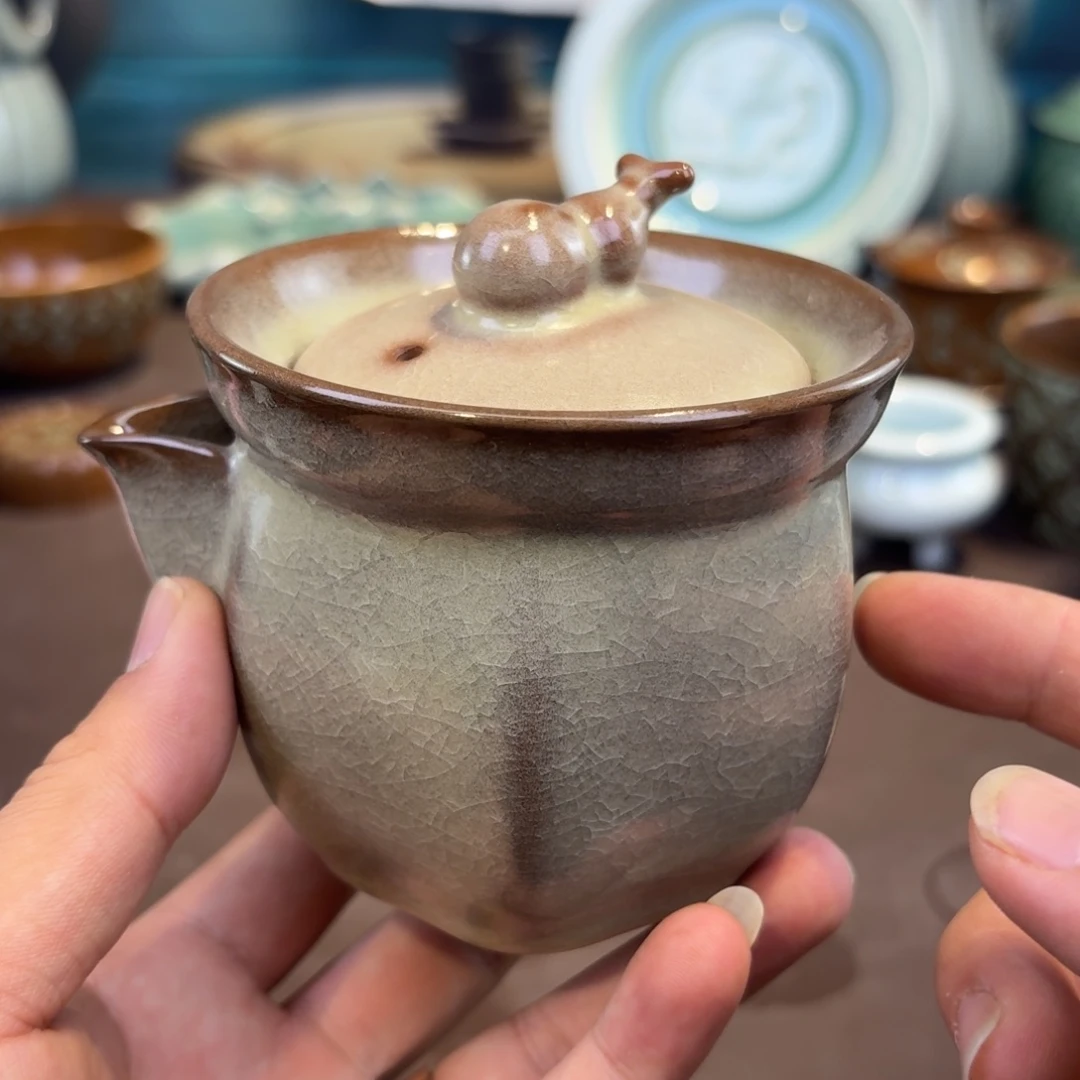 杯龙泉青瓷茶具微瑕