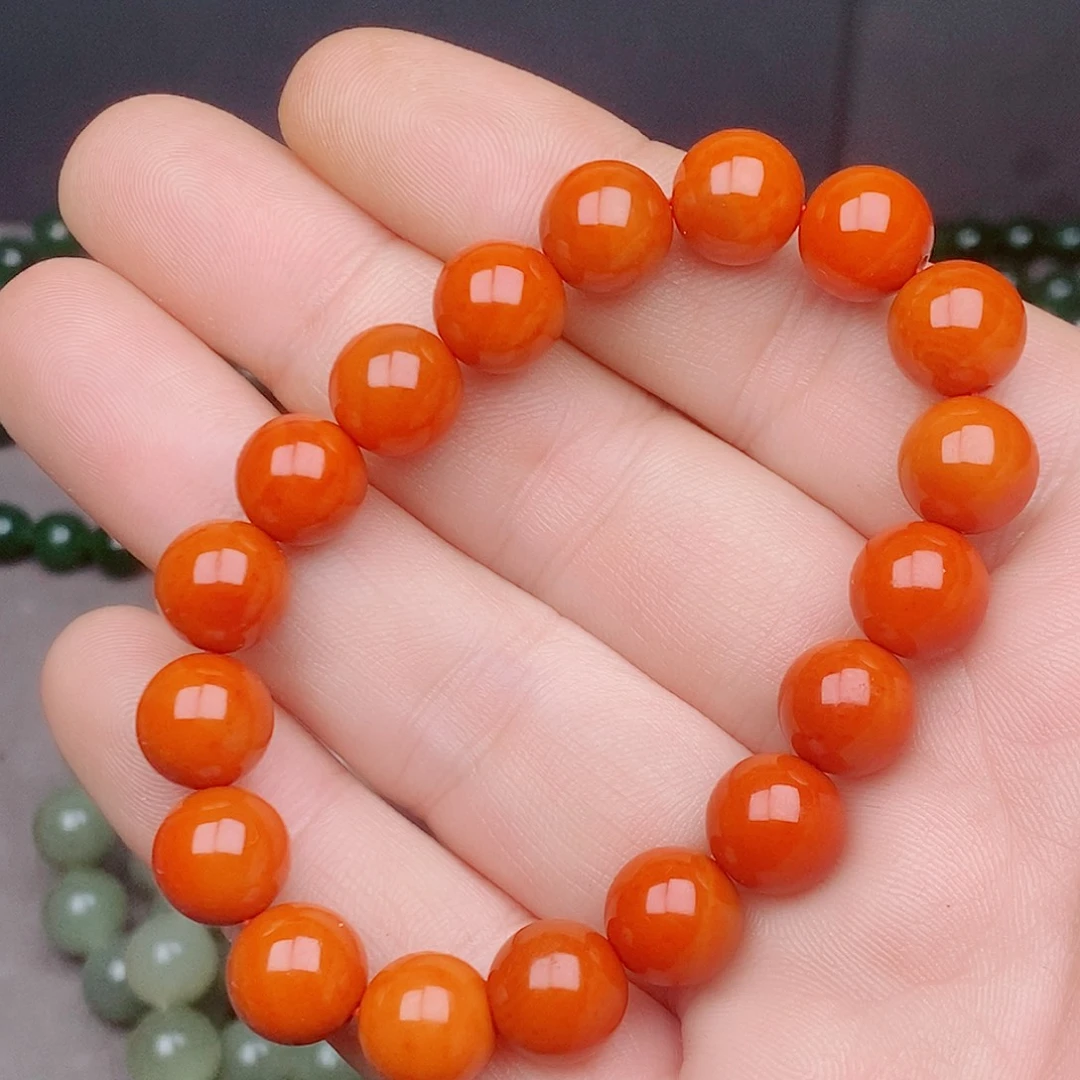 南红玛瑙未镶嵌手链