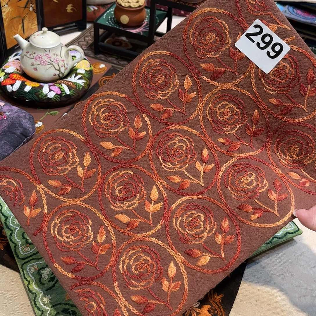 规格20.30刺子绣茶席