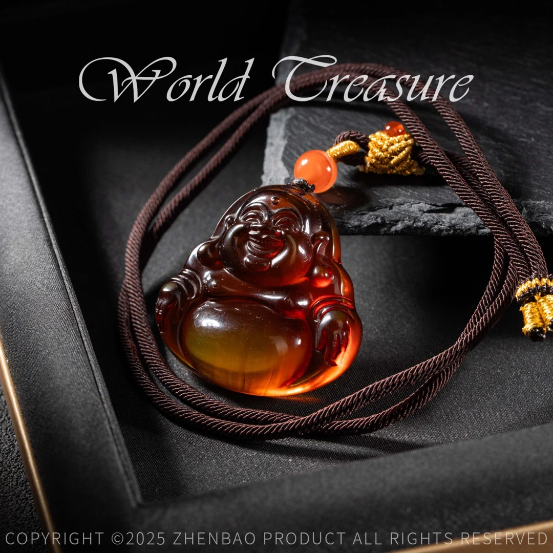 【韵洁珠宝】琥珀红蓝佛公吊坠/Z2509/多样性发一件