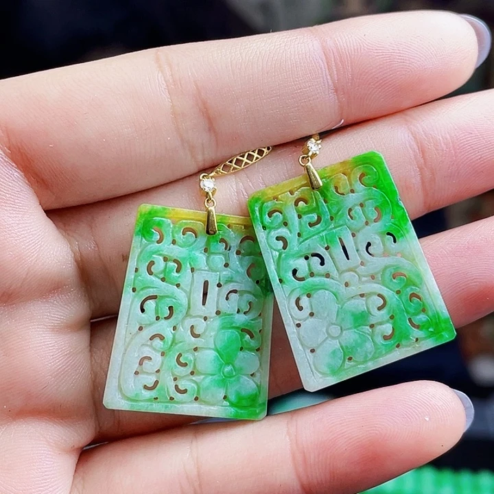 翡翠18K金镶嵌颈饰多样性