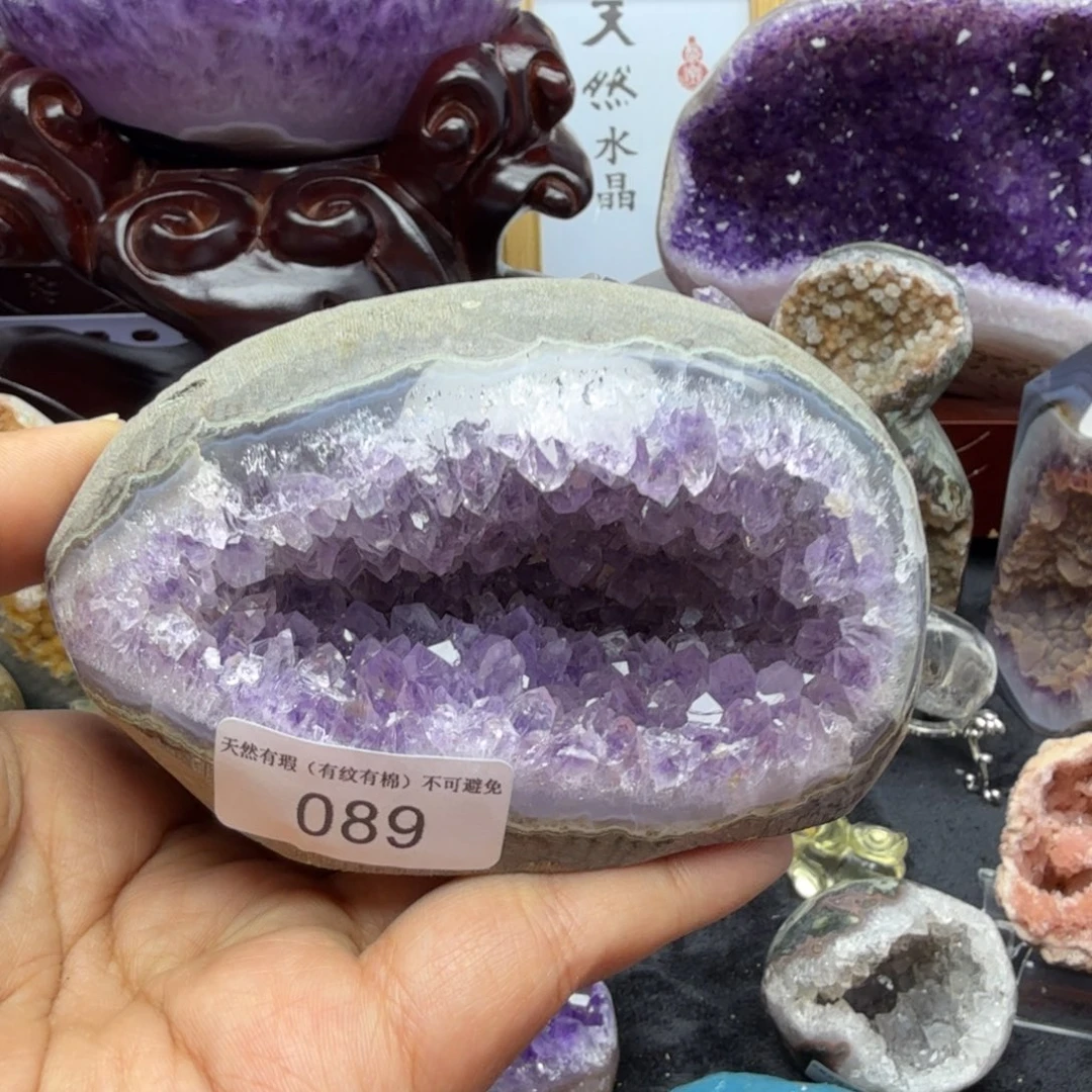 紫晶未镶嵌珠宝半成品