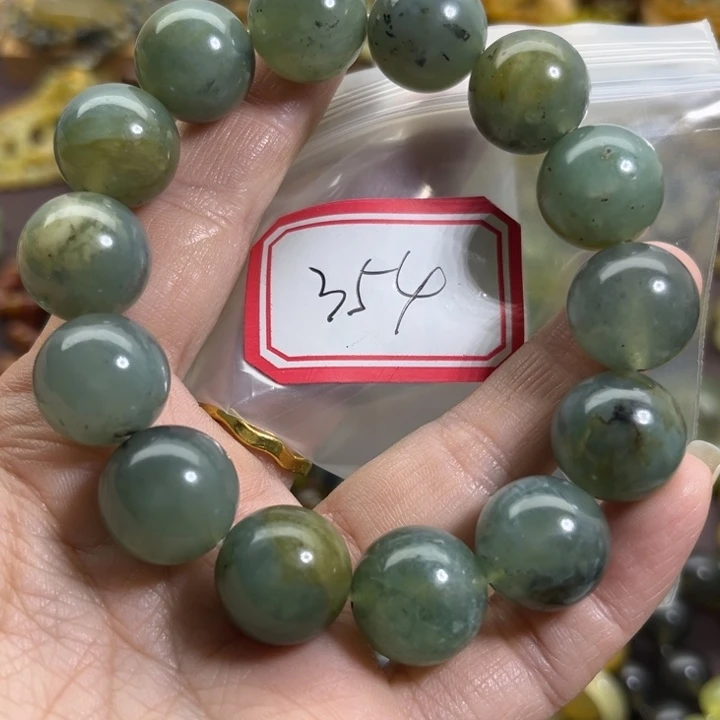 未镶嵌蛇纹石玉手链