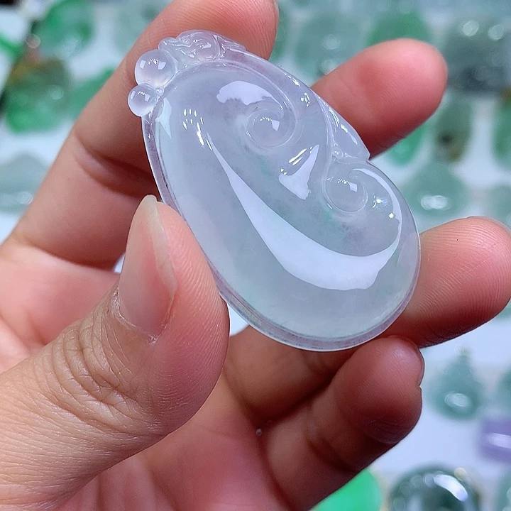 翡翠颈饰未镶嵌天然A货